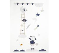Stickers muraux - Merlin - Mouton - 70x50cm - Papier blanc - Non toxique