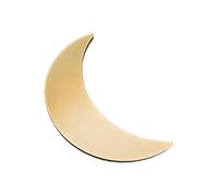 Stickers muraux miroir acrylique 3D épais doré - Lettres de combinaison gratuites miroirs décoratifs auto-adhésifs - Autocollants muraux alphabet DIY Décoration (lune, 20 cm grande taille)