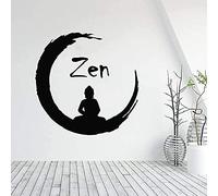 Stickers muraux Mode Creative Stickers Muraux Guirlande Gym Zen Méditation Bouddha Yoga Décoration Chambre Nordique Maison Design D'intérieur 42x42cm