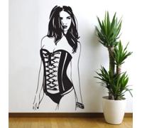 Stickers muraux Mode Sexy Femmes Peintures Murales Vinyle Pin Up Fille Sticker Décoration de La Maison Art Chambre Papier Peint Auto-Adhésif 42x85cm