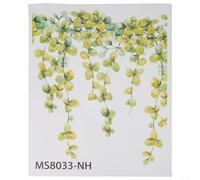 Stickers muraux modernes en forme de feuille d'eucalyptus pour chambre à coucher, matériau écologique et lavable