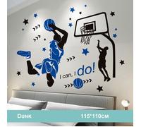 Stickers muraux - Non spécifié - Modèle basket-ball - PVC - Auto-adhésif - Qualité première classe