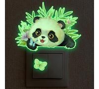 Stickers Muraux Panda Fluorescent Autocollant Mural Sticker Mural Pour Chambre Salon Mur,Autocollant Decoratif Mural, Chambre Enfants Bébé Pépinière,Decoration Chambre Adulte