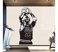 Stickers Muraux Pépinière Wall Sticker Nba Michael Jordan De Basket-Ball Home Wall Decal Pour Chambre Autocollant Papier Peint Chambre Décor 43X89Cm