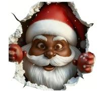 Stickers muraux Père Noël Arbre de Noël Effet cassé Décoration d'intérieur