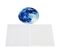 Stickers muraux phosphorescents Lune Étoile Point Décoration Murale pour Chambre et Salon (Bleue)