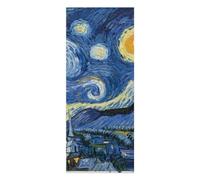Stickers Muraux Porte Chambre 3d, autocollant mural pour chambre à coucher, décoration d'intérieur, imperméable, amovible en vinyle de qualité supérieure, impression de nuit étoilée Vincent Van Gogh