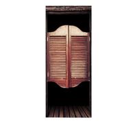 Stickers Muraux Porte Chambre 3d, autocollant mural pour chambre à coucher, décoration d'intérieur, imperméable, amovible en vinyle de qualité supérieure, porte de bar Western Cowboy