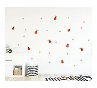 Stickers muraux pour chambre d'enfant Coccinelles (90 autocollants)