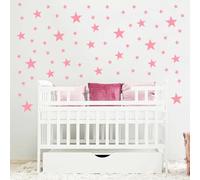 Stickers muraux pour chambre d'enfant (rose bébé, Mix Star 155 pièces)