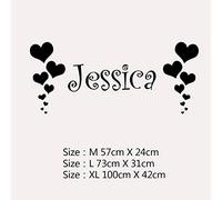 Stickers Muraux Prenom Personnalisé,Autocollant Personnalisé Prenom,Sticker Prenom Personnalisable,Stickers Enfants Muraux,Stickers Chambre Bebe Garcon (Style 6,L)