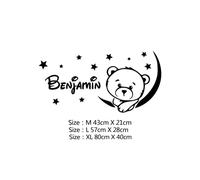 Stickers Muraux Prenom Personnalisé,Autocollant Personnalisé Prenom,Stickers Muraux Enfants,Sticker Chambre Bebe,Lettre Decorative Murale (Style 1,M)