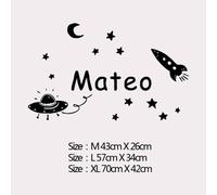 Stickers Muraux Prenom Personnalisé,Sticker Mural Personnalisé,Stickers Personnalisable Prenom,Stickers Muraux Enfants Garcon,Lettre Decorative Murale (Style 4,M)