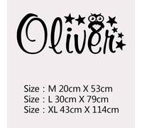 Stickers Muraux Prenom Personnalisé,Sticker Mural Personnalisé,Stickers Personnalisable Prenom,Stickers Muraux Enfants Garcon,Lettre Decorative Murale (Style 7,M)