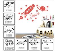 Stickers Muraux Prenom Personnalisé,Stickers Personnalisable,Autocollant Personnalisé Prenom,Stickers Muraux Enfants Garcon,Stickers Alphabet, (Style 4,L)