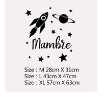 Stickers Muraux Prenom Personnalisé,Stickers Prenom Personnalisé Fille,Stickers Muraux Enfants,Stickers Lettres,Decoration Murale Chambre (Style 2,L)