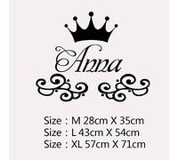 Stickers Muraux Prenom Personnalisé,Stickers Prenom Personnalisé Fille,Stickers Muraux Enfants,Stickers Lettres,Decoration Murale Chambre (Style 7,M)