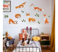 Stickers muraux - Renards. Laissez la magie de la forêt entrer dans la chambre de vos enfants avec nos stickers muraux.