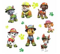 Stickers muraux - ROOM MATES - Pat' Patrouille Jungle - Vinyle - Vert - Noir - Enfant