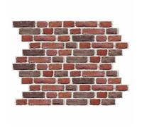 Stickers muraux - ROOMMATES - Direction New York - Rouge - Motif briques - Vinyle autocollant