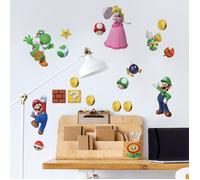 Stickers Muraux - ROOMMATES - Super Mario - Multicolore - Vinyle - Décoration murale