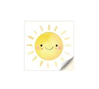 Stickers muraux soleil de dessin animé pour salon, chambre à coucher, chambre d’enfant, autocollants décoratifs