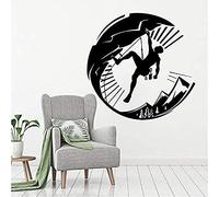 Stickers Muraux Sports Extrêmes Escalade Stickers MurauxDécoration Vinyle Papier Peint De Personnalité Décalcomanie D'Art 57X56cm