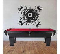 Stickers Muraux, Stickers Muraux Stickers Sport Stickers Billard Décoration Murale 57X45Cm