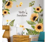 Stickers muraux tournesol frais pour le salon pour créer une atmosphère accueillante