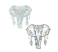 Stickers muraux uniques et décoration d'éléphant en silicone à accrocher au mur, fournitures pour la fabrication de pierres précieuses