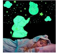 Stickers Muraux - YYV - Éléphant Lumineux - Phosphorescent - Décoration Chambre Enfant - Amovible