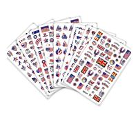 Stickers Nail Art Drapeau Américain Diy Pour Le Jour De L'indépendance - Motifs Festifs Et Faciles Pour Une Décoration D'ongles Patriotique