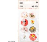 Stickers - Nature - Rose - 32 pcs Multicolore G