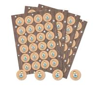 Stickers Noël anges, 96 pièces: autocollants ronds enfant scrapbooking, gommettes de cadeaux, étiquettes décoratives pour enveloppe, petit sticker autocollant fête, Ø 4 cm