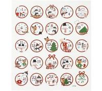 Stickers Noël Creativ Company - Calendrier de l'avent Pingouin - 24 pcs G