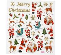 Stickers Noël Creativ Company - Père Noël et rennes - 46 pcs G