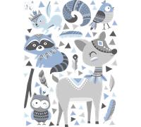 Stickers oiseaux indiens des bois