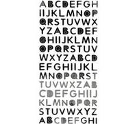 Stickers - On se marie - Alphabet majuscule - Argent - 116 motifs Argenté G