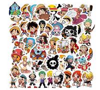 Stickers One Piece, Autocollants, 100PCS Stickers Manga Anime Luffy, Graffiti Autocollants, Étanches, Vinyle, pour Bagages, Enfants