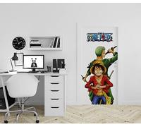 Stickers One piece - Papier peint - Autocollant de décoration pour porte - Poster Adhésif - One Piece - Paysage - 83 x 205 cm - Chambre Bureau Salon Couloir - Fabrication française