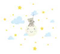 Stickers oursons et les nuages cerfs-volants