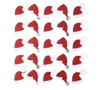 MÉGACRÉA Stickers pailletés Bonnet de Père Noël 2 x 1,5 cm