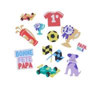 Stickers Papa Caoutchouc Mousse 24 Pièces