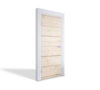 Stickers, Papier peint photo pour portes intérieures - Planches de bois clair 75x205 cm