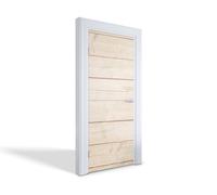 Stickers, Papier peint photo pour portes intérieures - Planches de bois clair 85x205 cm