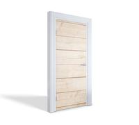 Stickers, Papier peint photo pour portes intérieures - Planches de bois clair 95x205 cm
