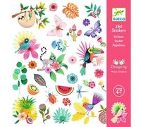 Djeco Stickers Paradis DJ09271 – 160 pièces papier multicolores