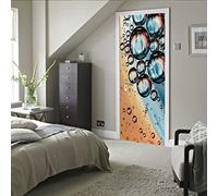 stickers paroi de douche 80x200cm(31.49 inches * 78.74 inches) Auto Adhésif Amovible Imperméable Mural De Salle De Bains En Pvc Art Autocollants Pour Le Salon La Chambre Des Portes Decor
