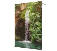 Stickers paroi de douche dépoli - Cascade - Largeur 150 x Hauteur 200 cm