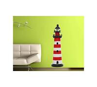 Stickers Phare rouge et blanc - L 40cm x H 113cm